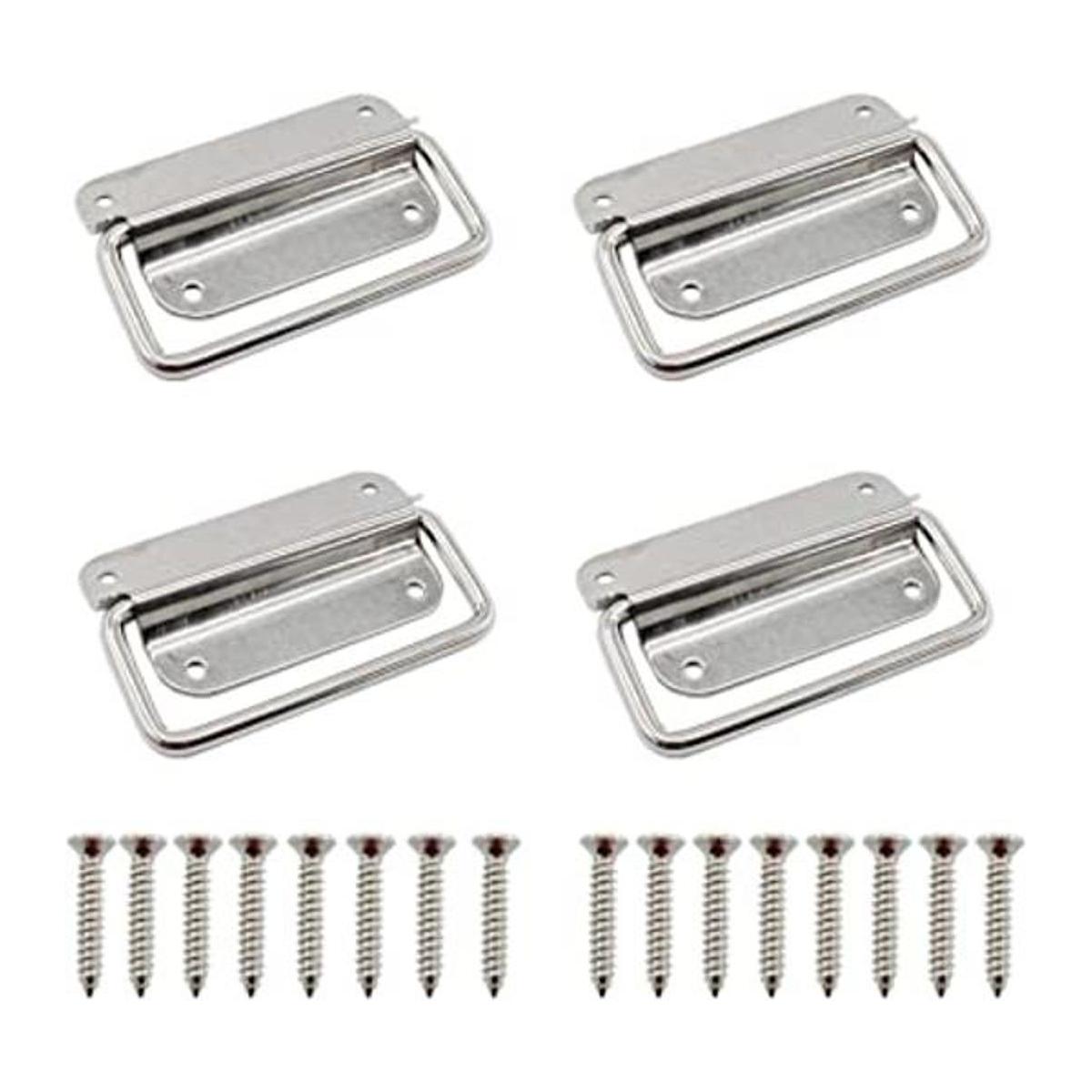 ULIFESTAR Paquete de 4 manijas plegables de acero