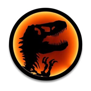 Ukonic Jurassic Park TRex Letrero de luz LED para pared