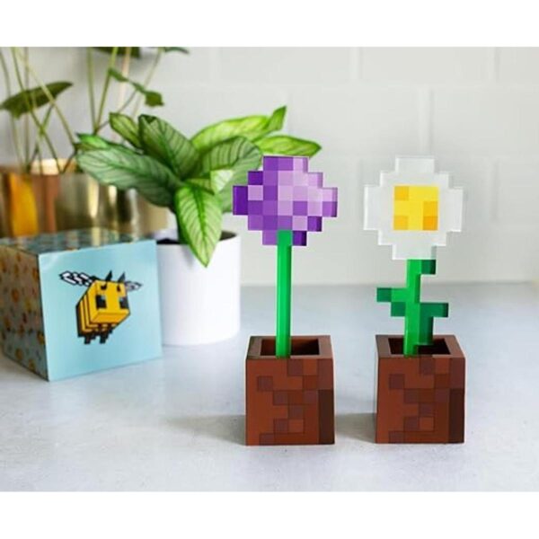 Minecraft Daisy and Allium Juego de 2 luces de estado de