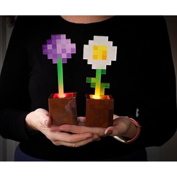 Minecraft Daisy and Allium Juego de 2 luces de estado de
