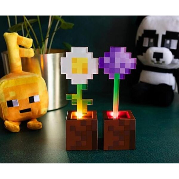 Minecraft Daisy and Allium Juego de 2 luces de estado de