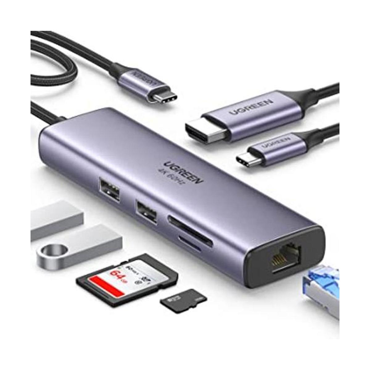 UGREEN Hub USB C 4K a 60 Hz adaptador multipuerto USB a