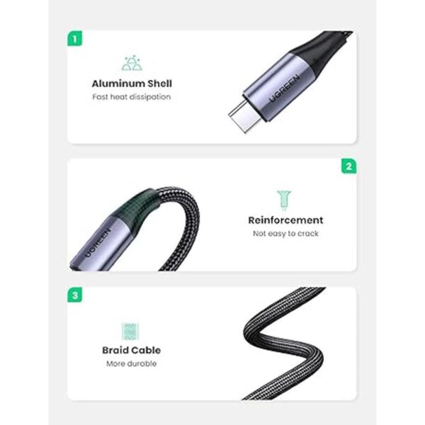 UGREEN Cable USB C 3.2 Gen 2 de 10 Gbps USBC a USBC_6