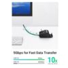 UGREEN Lector de tarjetas USB 3.0 Hub 3 puertos con_3