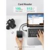 UGREEN Lector de tarjetas USB 3.0 Hub 3 puertos con_4