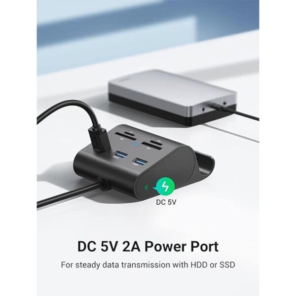 UGREEN Lector de tarjetas USB 3.0 Hub 3 puertos con_6