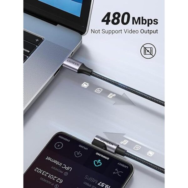UGREEN Cable USB C a USB C de 60 W cable cargador USB C_4