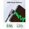 UGREEN Cable USB C a USB C de 60 W cable cargador USB C_3