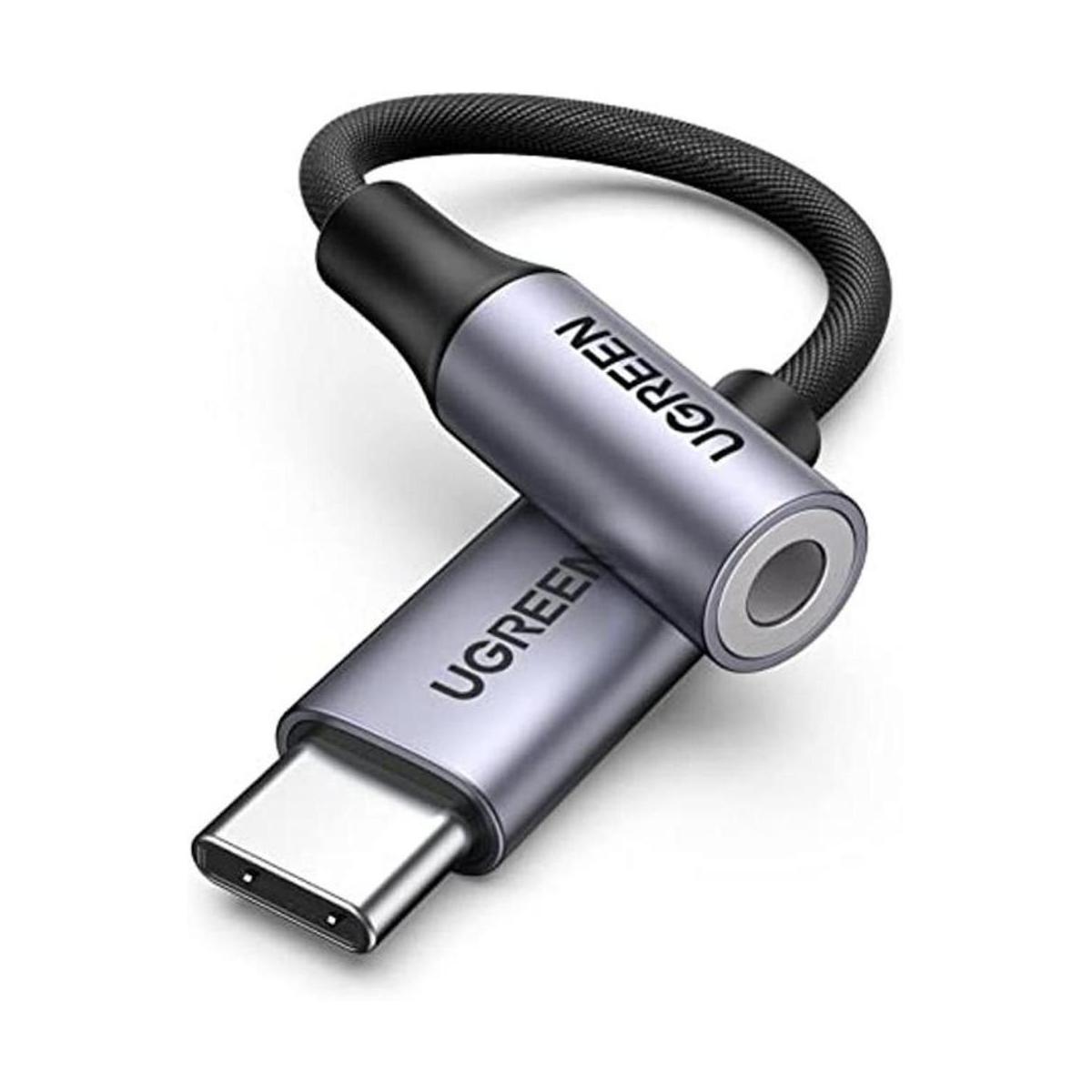 UGREEN Adaptador de audio USB C a 0.138 in trenzado tipo C