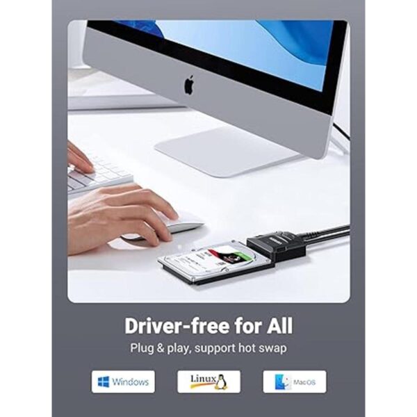 UGREEN Cable adaptador SATA a USB 3.0 para disco duro SSD_6