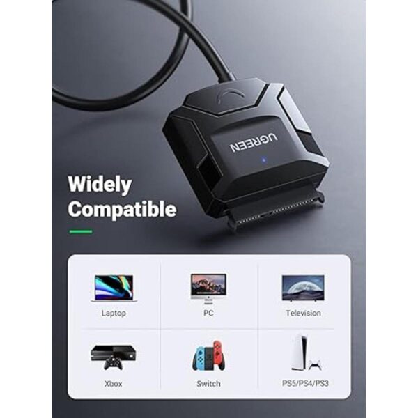 UGREEN Cable adaptador SATA a USB 3.0 para disco duro SSD_5