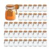 Ufrount Botellas decorativas de vidrio pequeñas con tapas