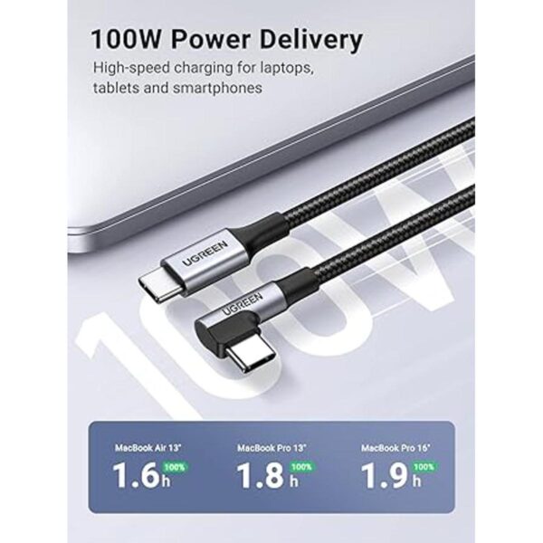 UGREEN Cable USB C de 100 W cable de carga tipo C de 90_2