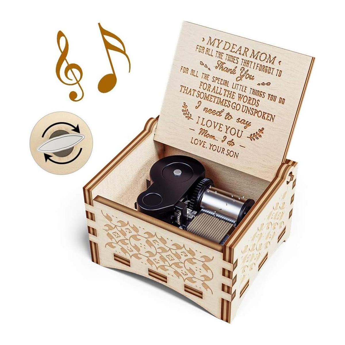 Caja de música con melodía You are My Sunshine para mamá