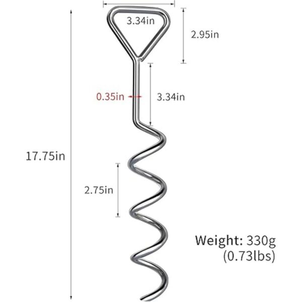 Uekars Estacas para trampolín kit de anclaje para