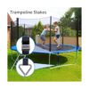 Uekars Estacas para trampolín kit de anclaje para