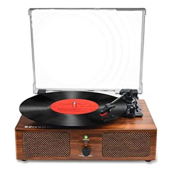 Reproductor de discos de vinilo impulsado por correa_1