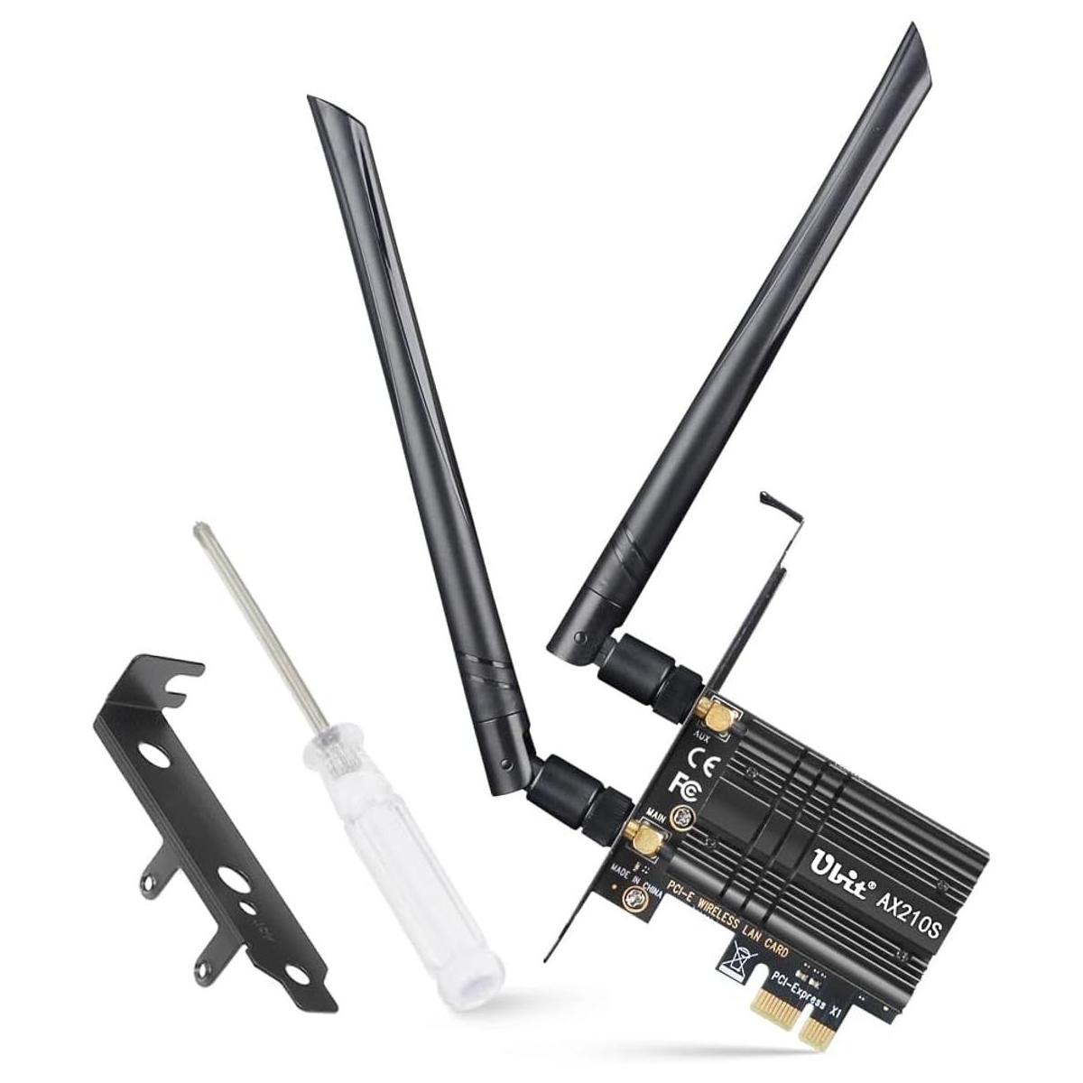 Ubit Tarjeta WiFi 6E 5400 Mbps 6 GHz 5 GHz y 2.4 GHz