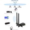 Ubit Tarjeta WiFi 6E 5400 Mbps 6 GHz 5 GHz y 2.4 GHz_4