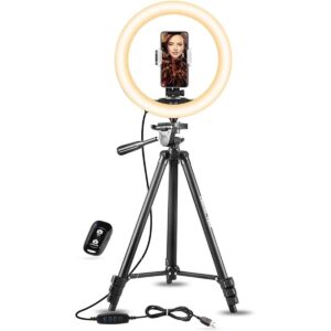 UBeesize Luz en forma de anillo para selfies de 10 de_1