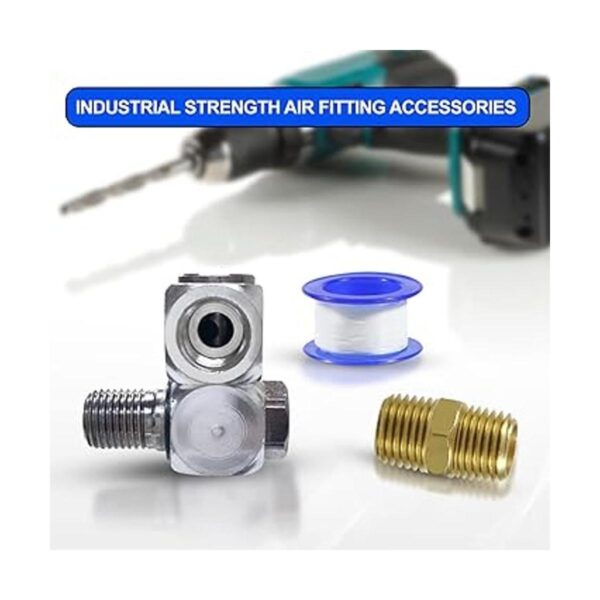 LE LEMATEC Kit de conexión de aire giratorio con adaptador