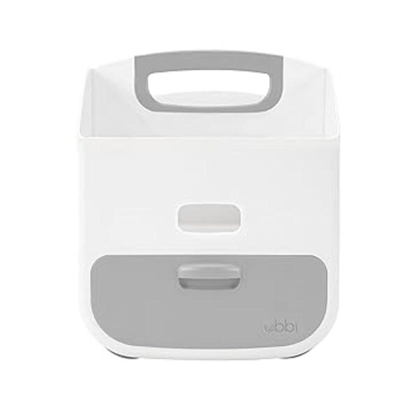 Estación para cambiar pañales portátil Ubbi con caja_3