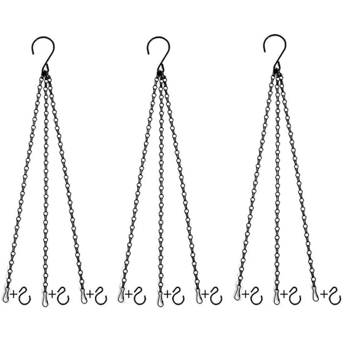 Uarepretty 3 juegos de cadenas colgantes de 24 pulgadas