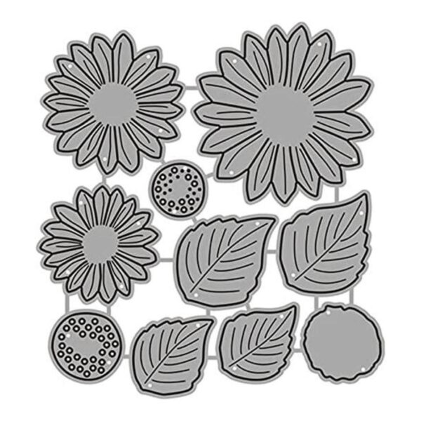 Juego de troqueles de metal de girasoles juego de_1