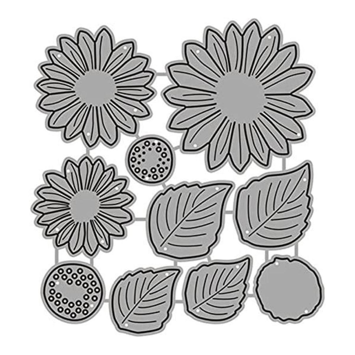 Juego de troqueles de metal de girasoles juego de