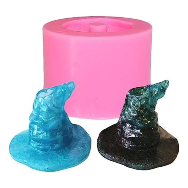 Lindo molde de silicona con forma de sombrero de mago para_1