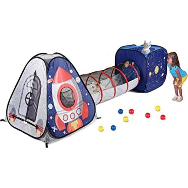 UTEX Carpa con túneles para niños niñas y bebés. Casa de_1