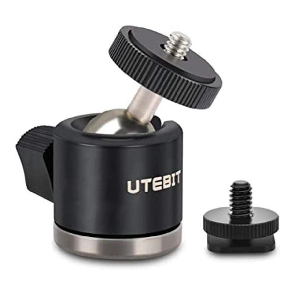 UTEBIT Cabezal de bola con adaptador de montaje de cámara