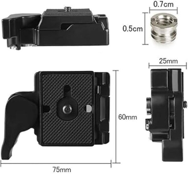 UTEBIT Placa de liberación rápida 323 RC2 compatible con_5
