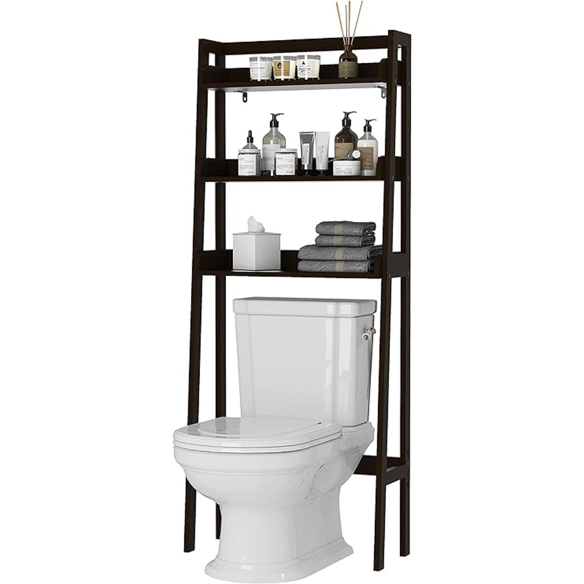 UTEX Organizador de baño de 3 estantes sobre el inodoro