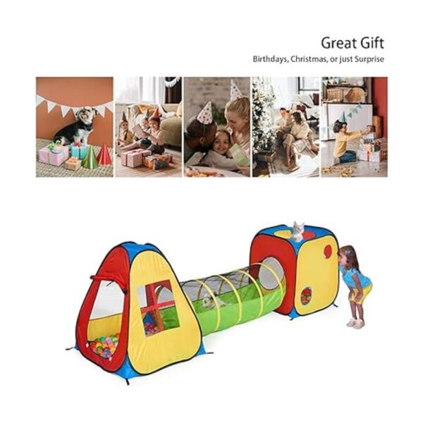 Utex 3 en 1 Tienda de campaña inflable con túnel y piscina_5