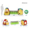 Utex 3 en 1 Tienda de campaña inflable con túnel y piscina_4