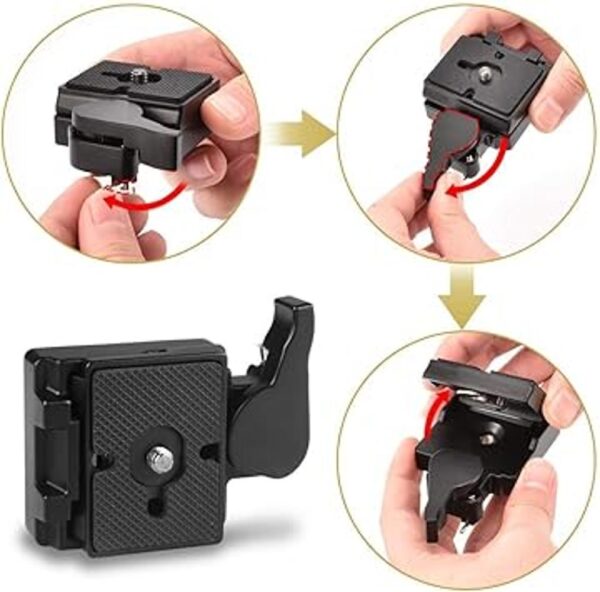 UTEBIT Placa de liberación rápida 323 RC2 compatible con_3