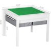 UTEX Mesa de juegos 2 en 1 para niños con cajones de_3