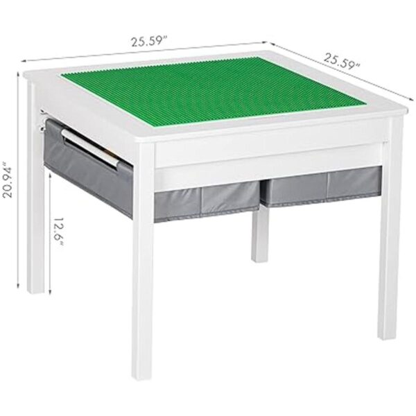 UTEX Mesa de juegos 2 en 1 para niños con cajones de_3