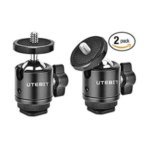UTEBIT Paquete de 2 mini cabezales de bola con adaptador_1