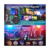 Ustellar Paquete de 4 luces LED RGB de 25 W que cambian de_3