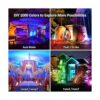 Ustellar Paquete de 4 luces LED RGB de 25 W que cambian de_4