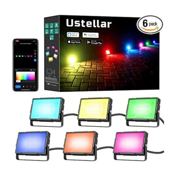 Ustellar Luz de inundación RGB para exteriores WiFi_1
