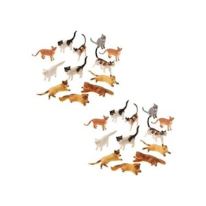 UST Figuras de plástico para gatos 24 unidades 2 estilos_1