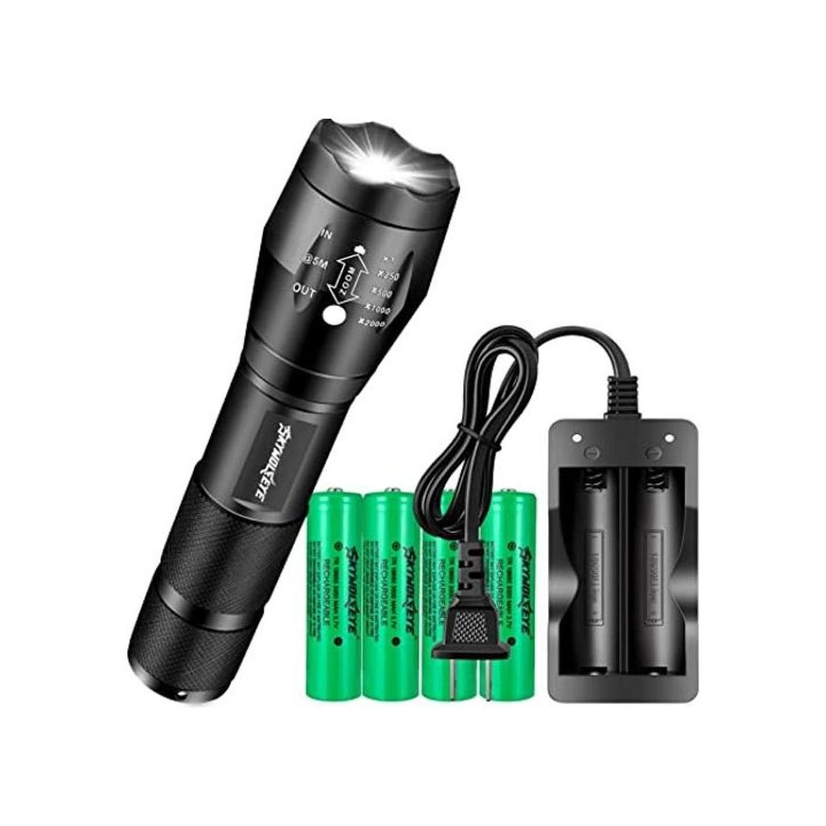 Tokeyla Linternas LED de 4 Pcs recargables Battery y