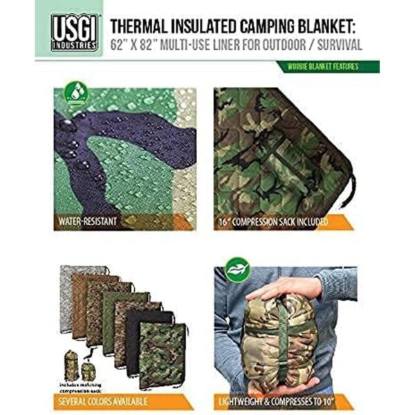 USGI Industries Manta militar Woobie con aislamiento_3
