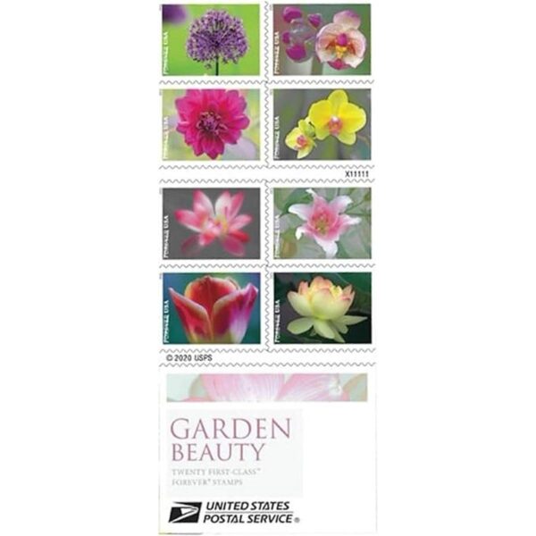 USPS Garden Beauty Forever Sellos postales de 20_2