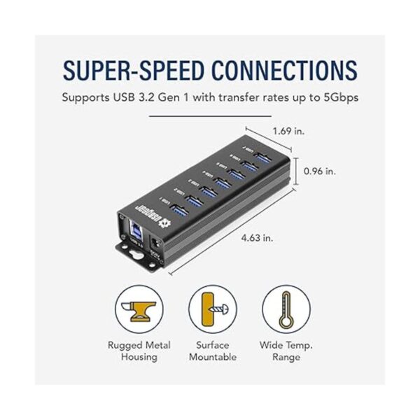 USB Gear 7 puertos USB 3.0 carga y concentrador de datos_2