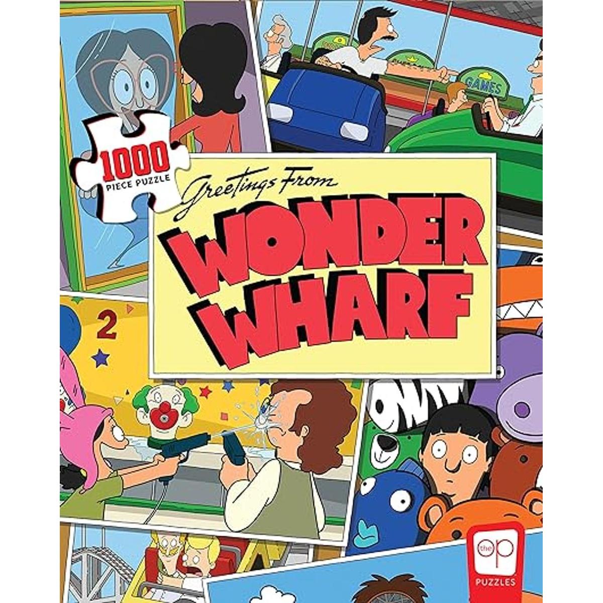 Bobs Burgers Saludos de Wonder Wharf Rompecabezas de 1000