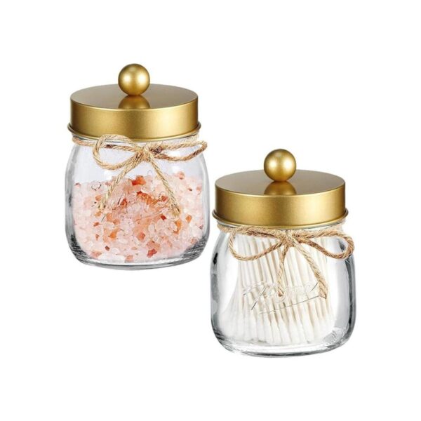 SheeChung Mason Jar Tarros de boticario de baño soporte